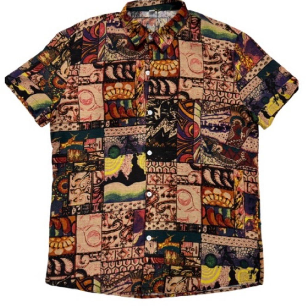 Multicolor Patterned Men's Shirt